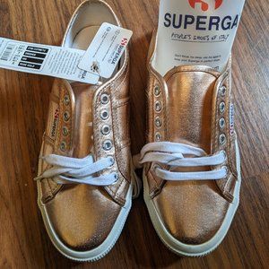 NEW! Superga Rose Gold Sneakers NWT